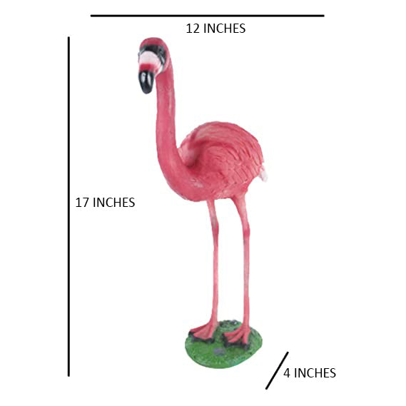 Our Green Window 17 inches Height Small Flamingo Statue for Home & Garden