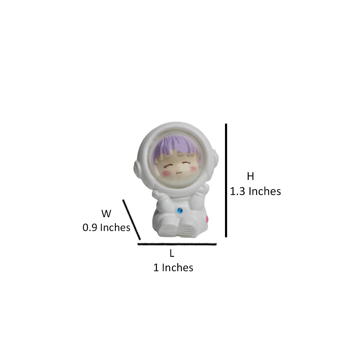 Wonderland Cute Astronut Boy (Set of 5)|Miniature toys | Tiny toys |Mini collectibles |Small figures | Miniature dollhouse| Miniature fairy garden accessories| Unique gifts