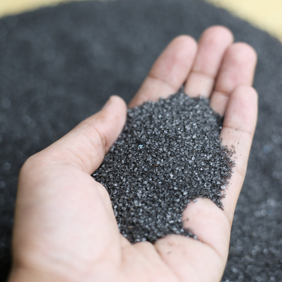 Wonderland Black Colour Sand |Multi-purpose sand|Natural sand|1 kg Sand|Fine Sand