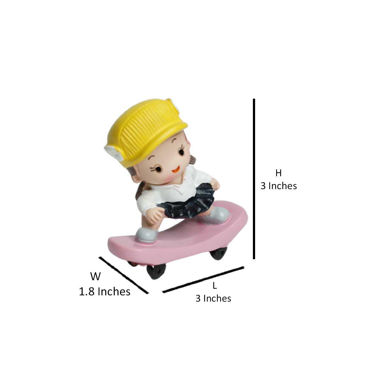 Wonderland Single piece Girl on stake board Miniature| figurine statue| home décor| gift articles | gift item