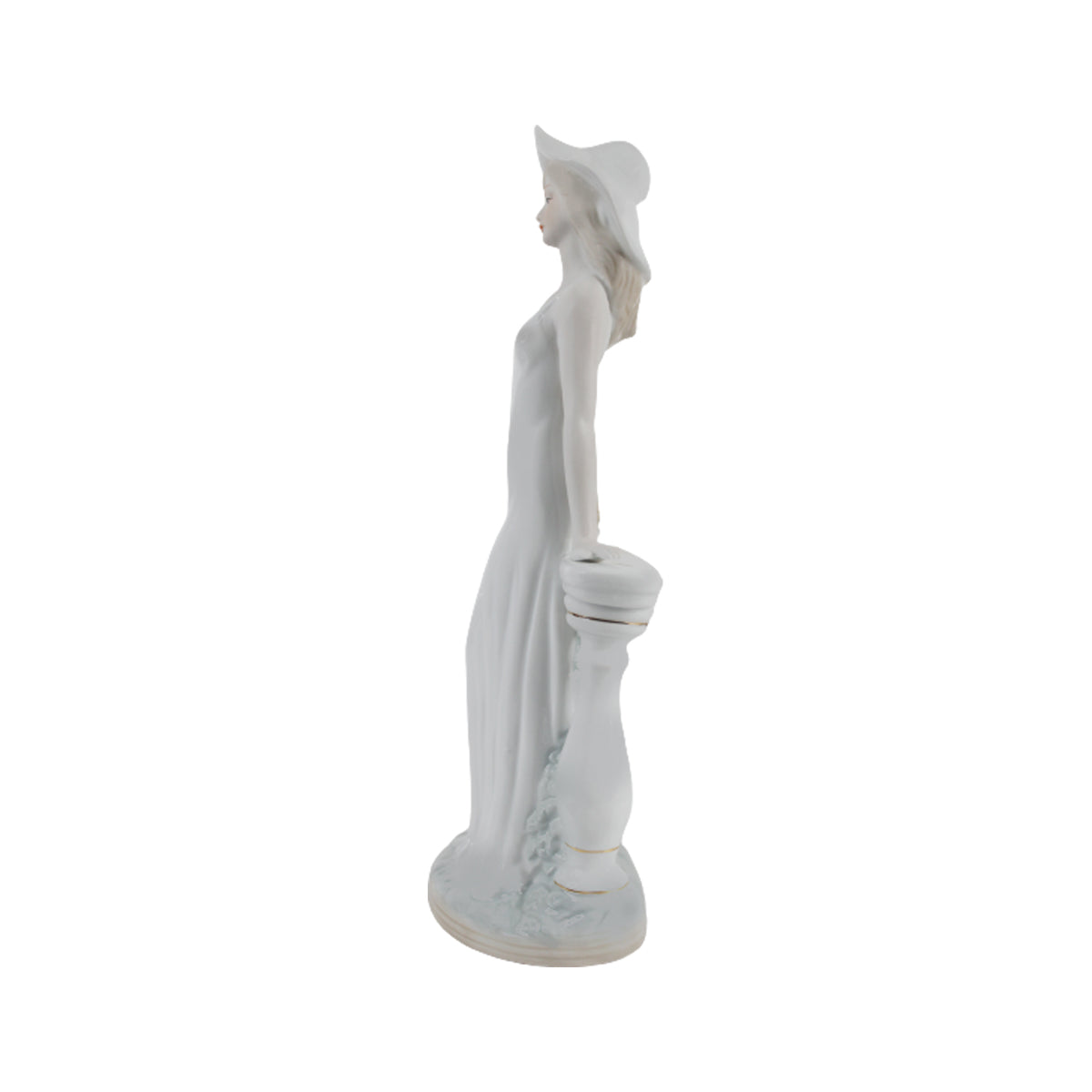 Victoria Lady fine porcelain figurine with pillars, showpiece, home décor