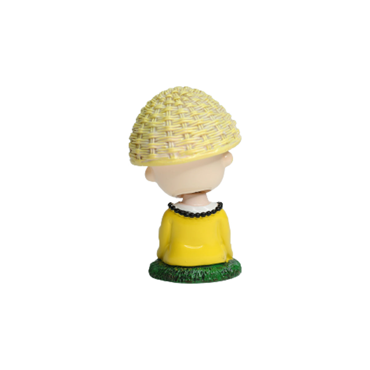 Wonderland Single piece Meditating monk with Tabla shaking head| monk statue| home décor| gift articles | gift item