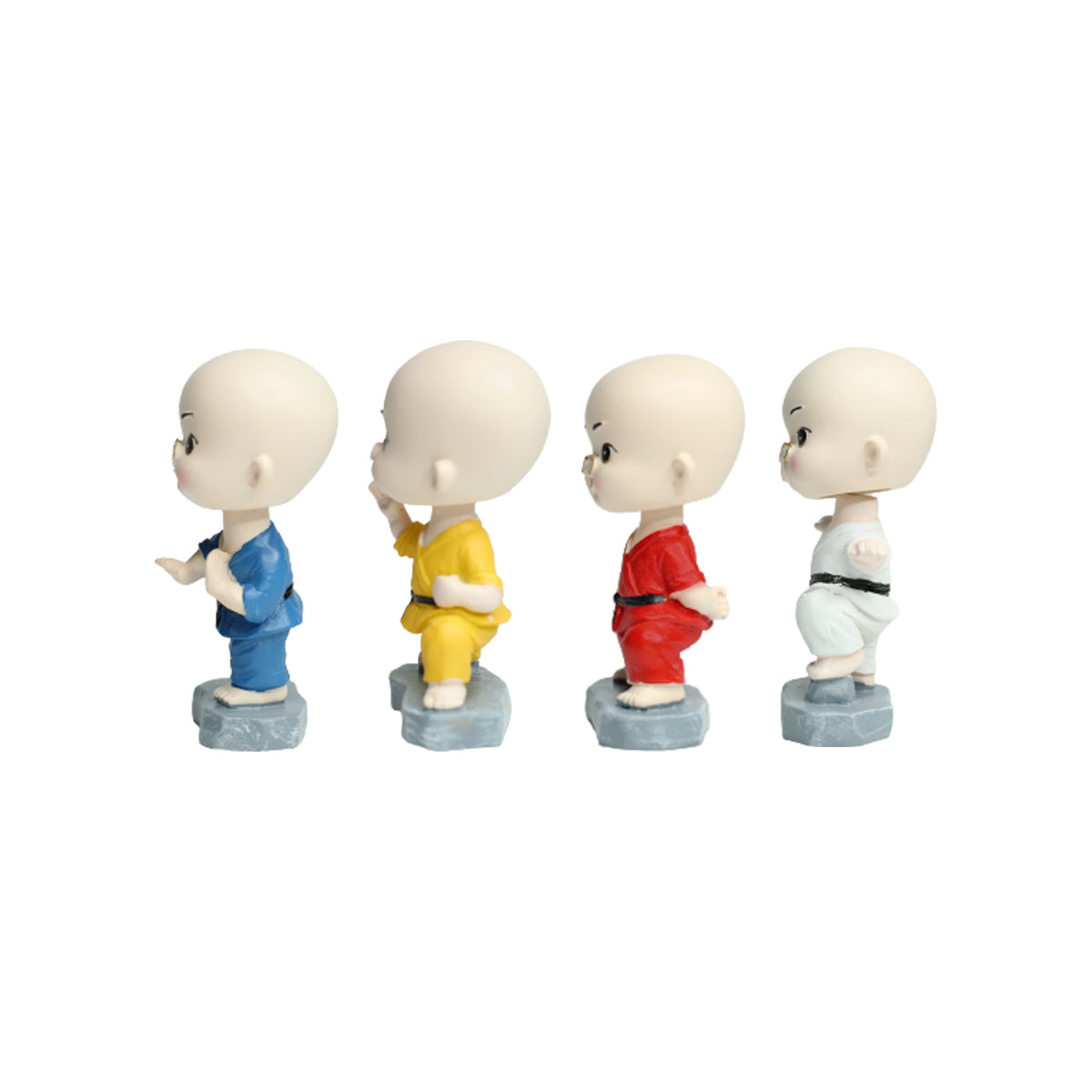 Wonderland ( Set of 4 ) Karate Monk Set| monk statue| home décor| gift articles | gift item