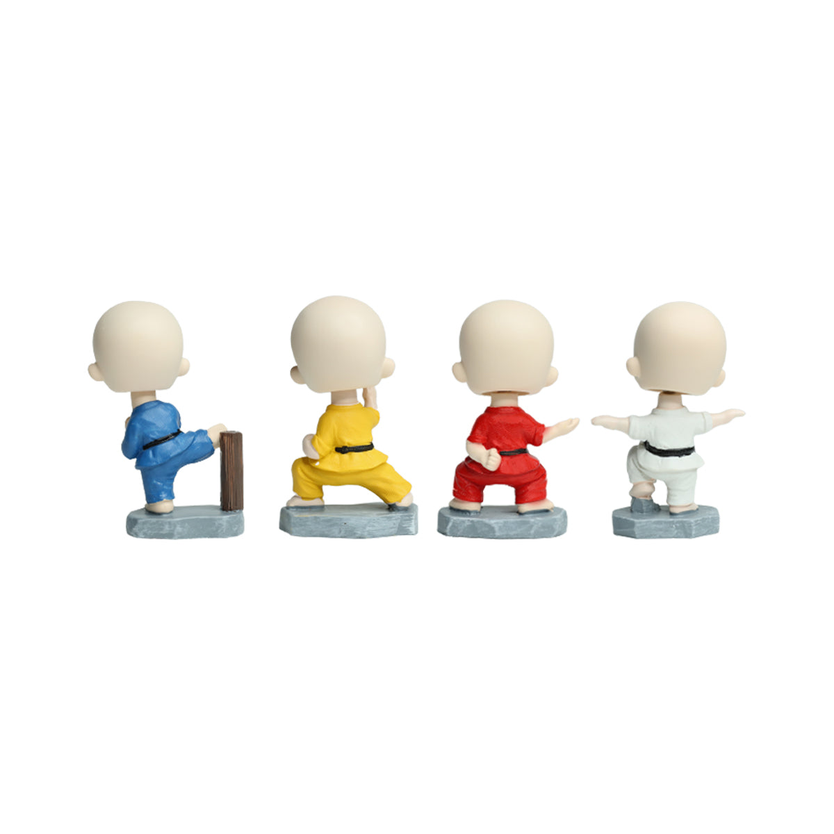 Wonderland ( Set of 4 ) Karate Monk Set| monk statue| home décor| gift articles | gift item