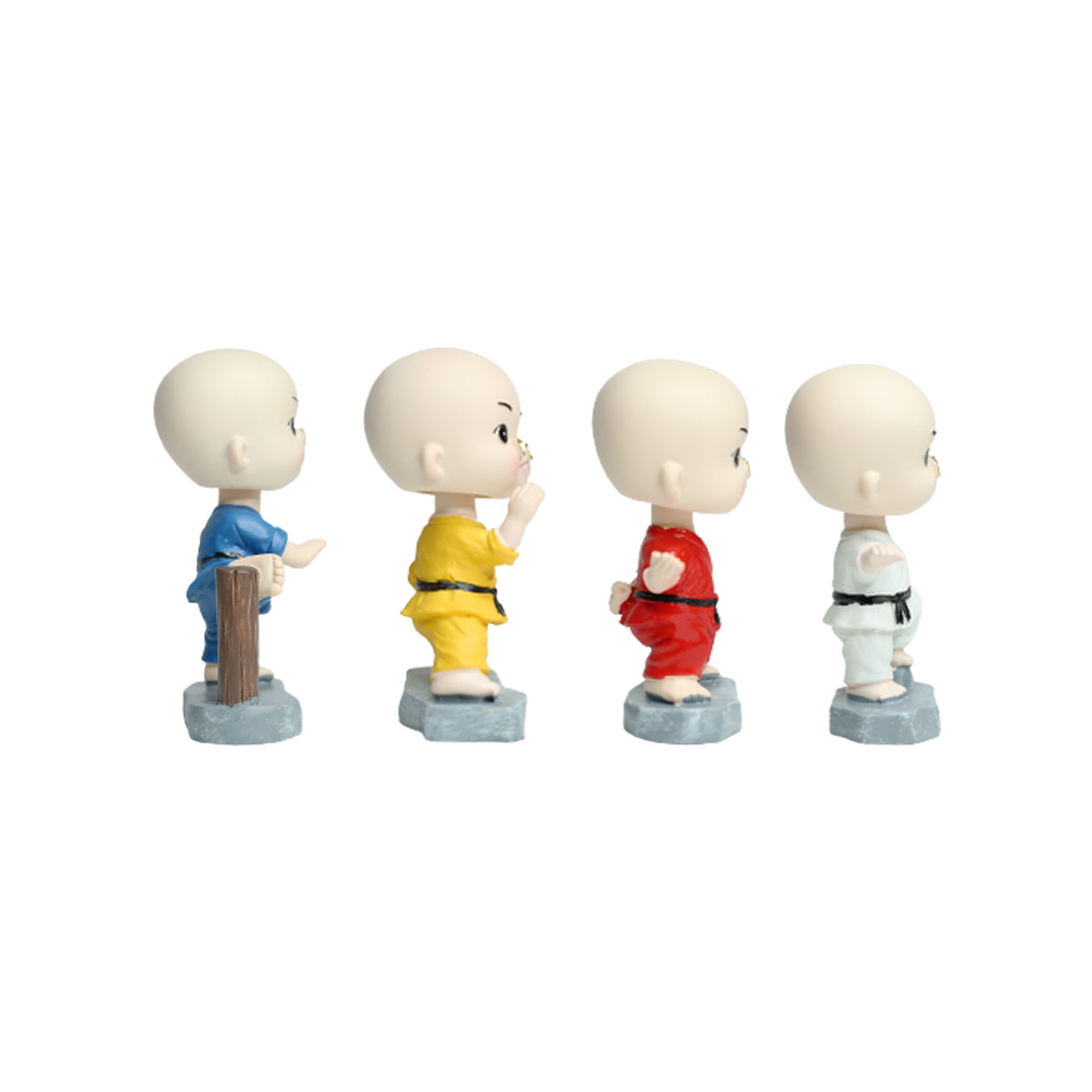 Wonderland ( Set of 4 ) Karate Monk Set| monk statue| home décor| gift articles | gift item