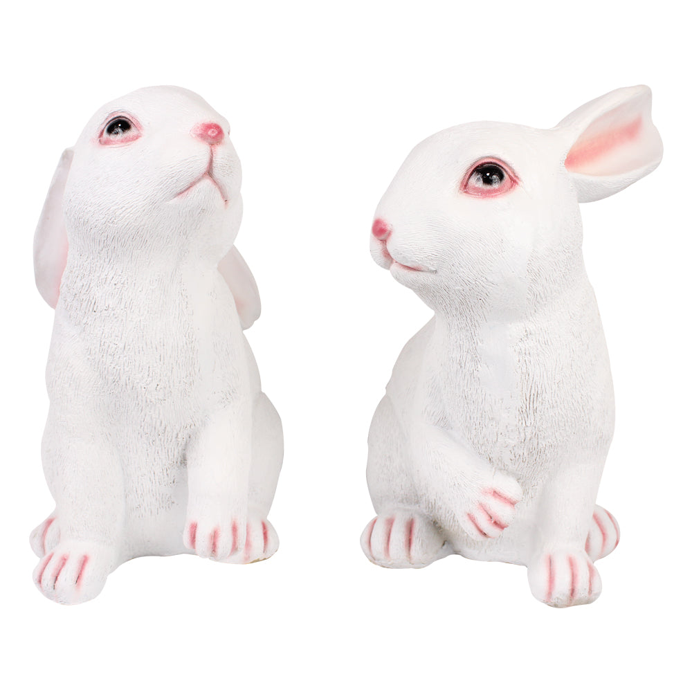 (Set of 2) Very Big Rabbits Statue for Garden Decoration