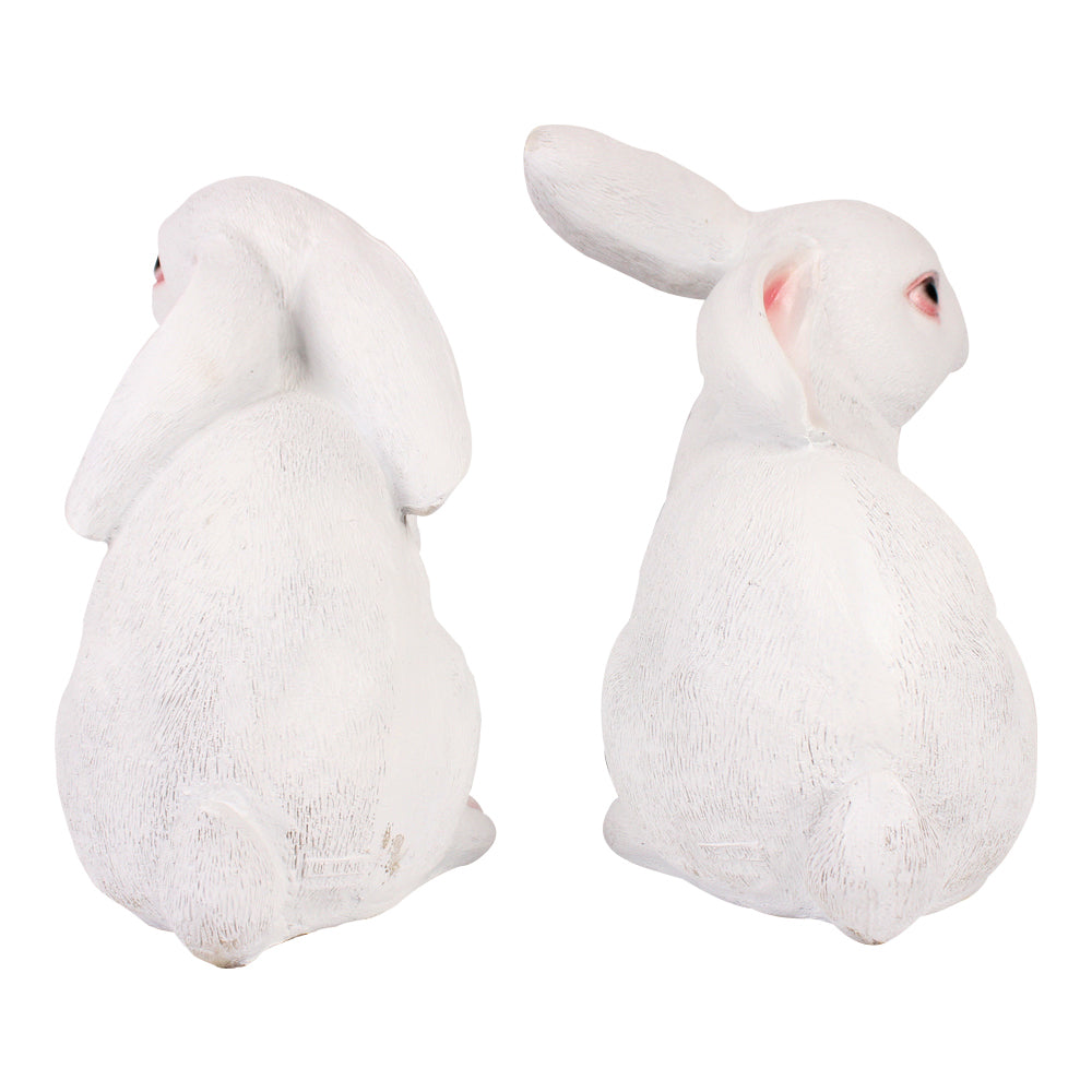 (Set of 2) Very Big Rabbits Statue for Garden Decoration