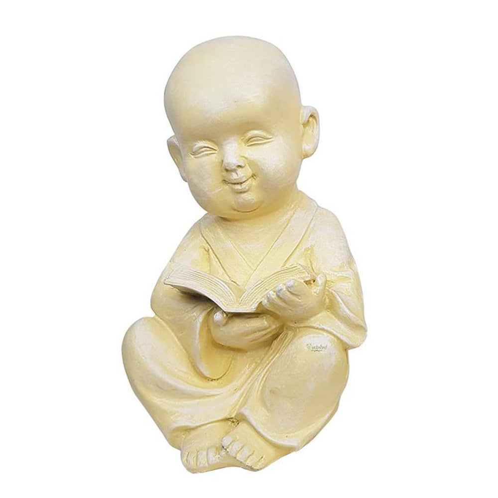 Monk with Book Statue for Home and Garden Decoration