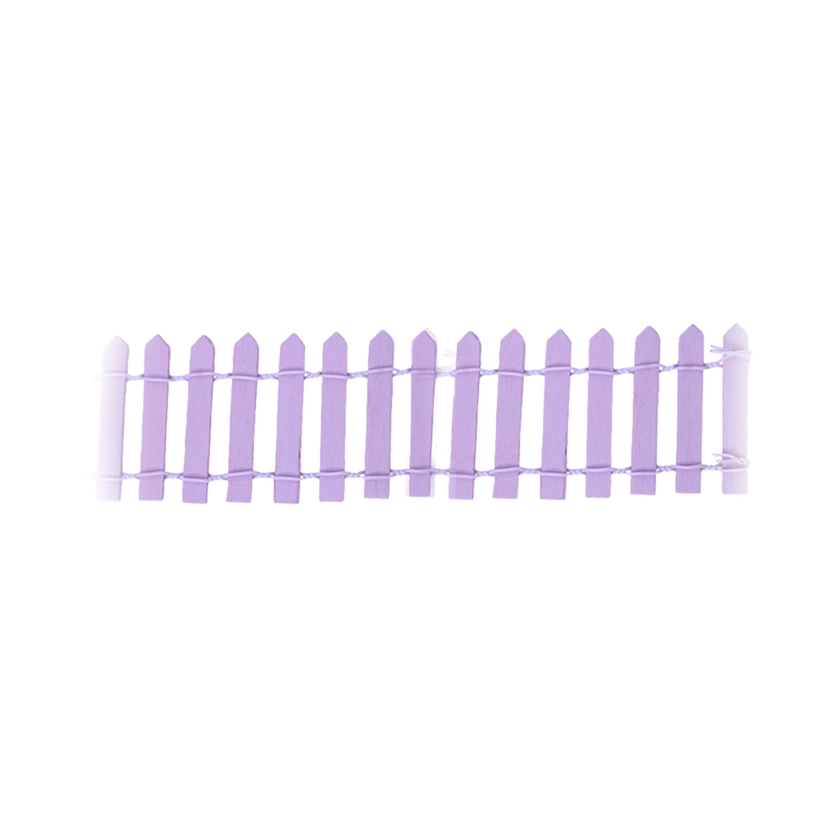 Wonderland Set of 2  Miniature Toys Long Fence (Purple)