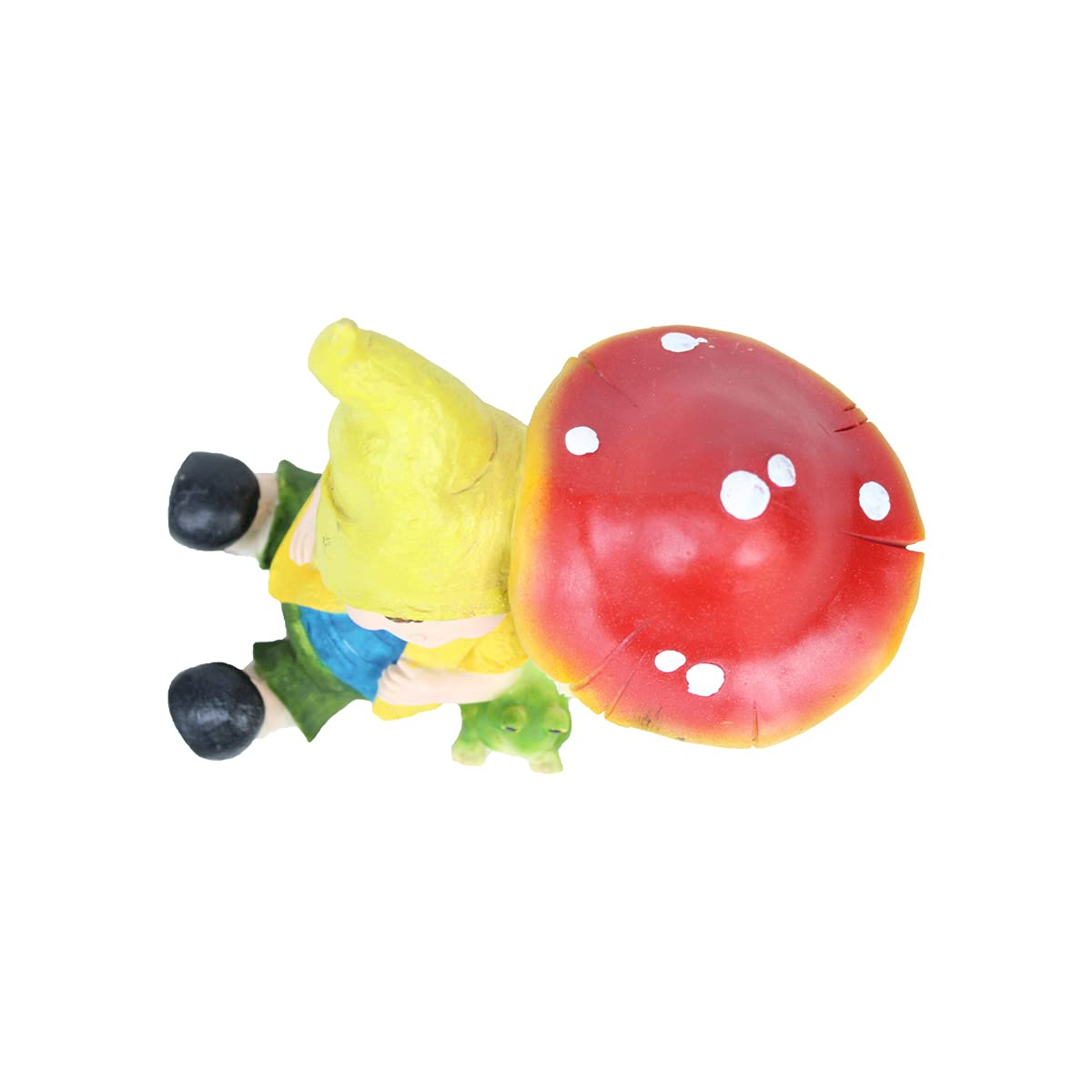 Our Green Window Boy & Toad with Mushroom House for Garden Decoration