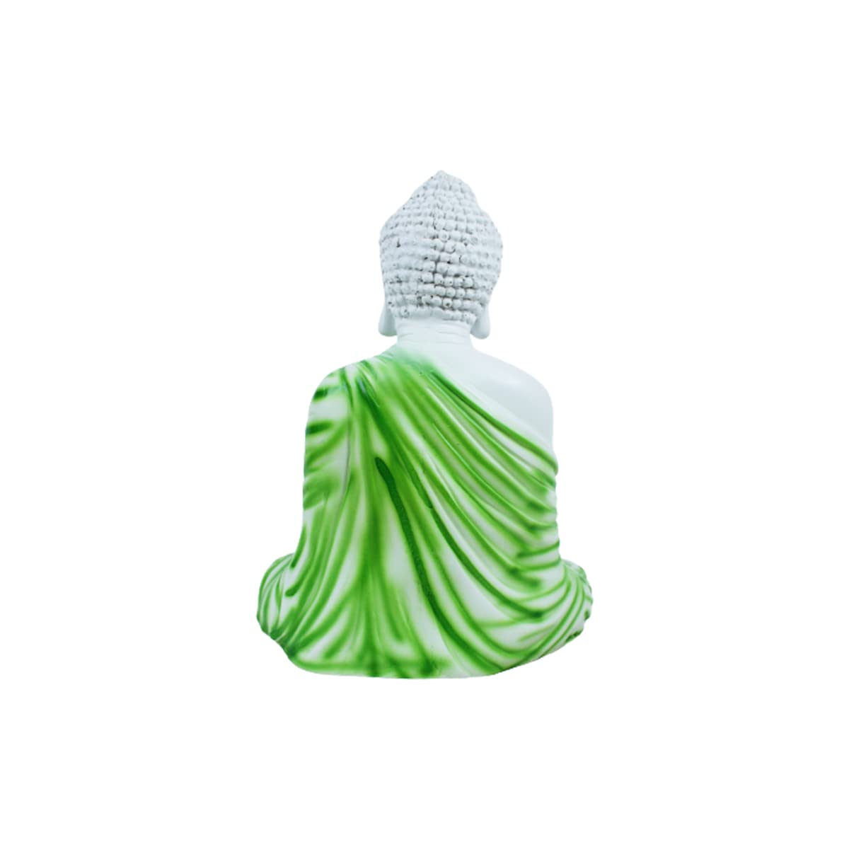 Our Green Window 14 inch Buddha Statue for Home and Garden Decoration (Green)