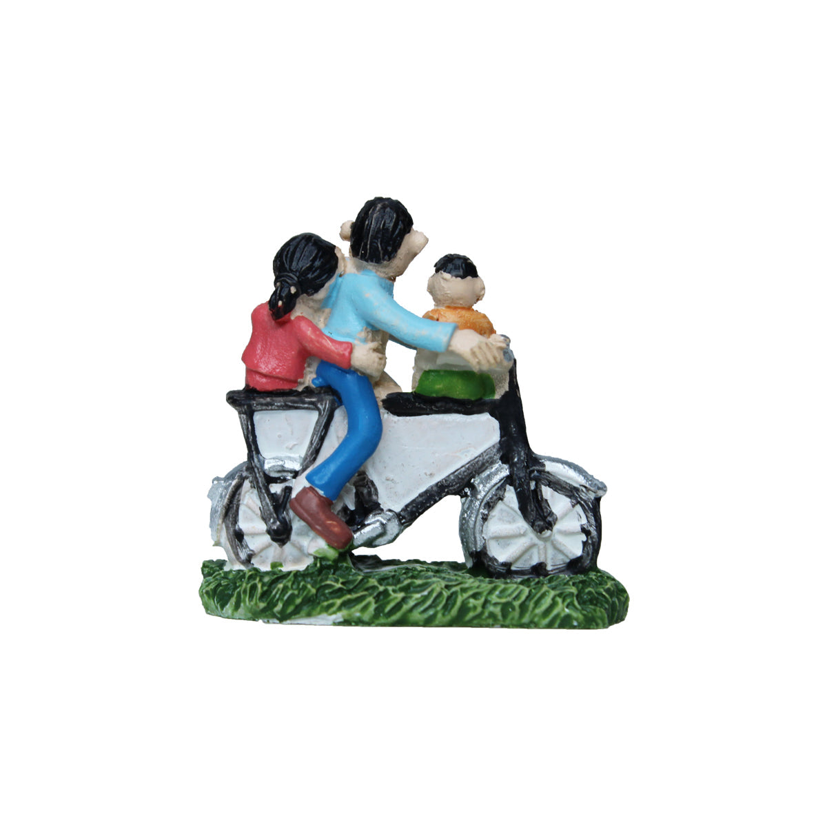 Miniature Toys : (Set of 2) Family on Bike