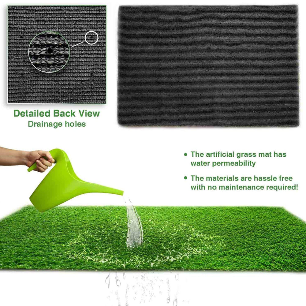 Our Green Window 6.5 feet (w) x 2 Feet (L) High Density 25mm Artificial Grass Carpet Mat