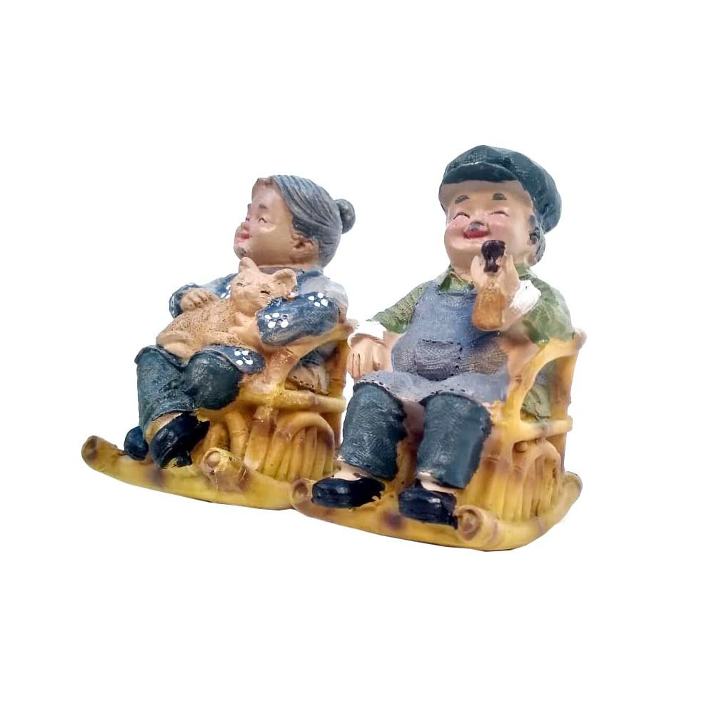 Miniature Toys : (2 Pc/Set) Granma-Grandpa for Fairy Garden Accessories