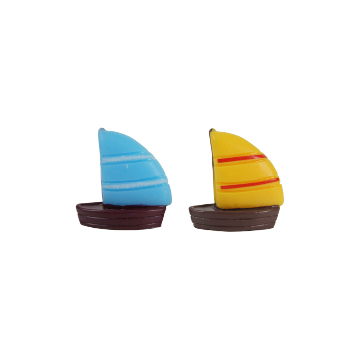 Wonderland Sailing Boat - Set of 2 pcs for Tray Gardening/Fairy Garden/Terrariums/Landscaping/Craft Model Work