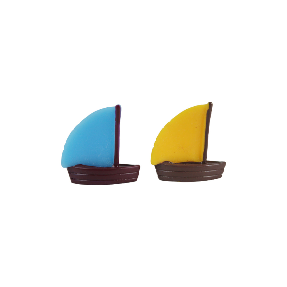 Wonderland Sailing Boat - Set of 2 pcs for Tray Gardening/Fairy Garden/Terrariums/Landscaping/Craft Model Work