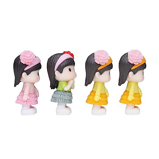 Miniature Toys : (Set of 4) Small Doll Girls