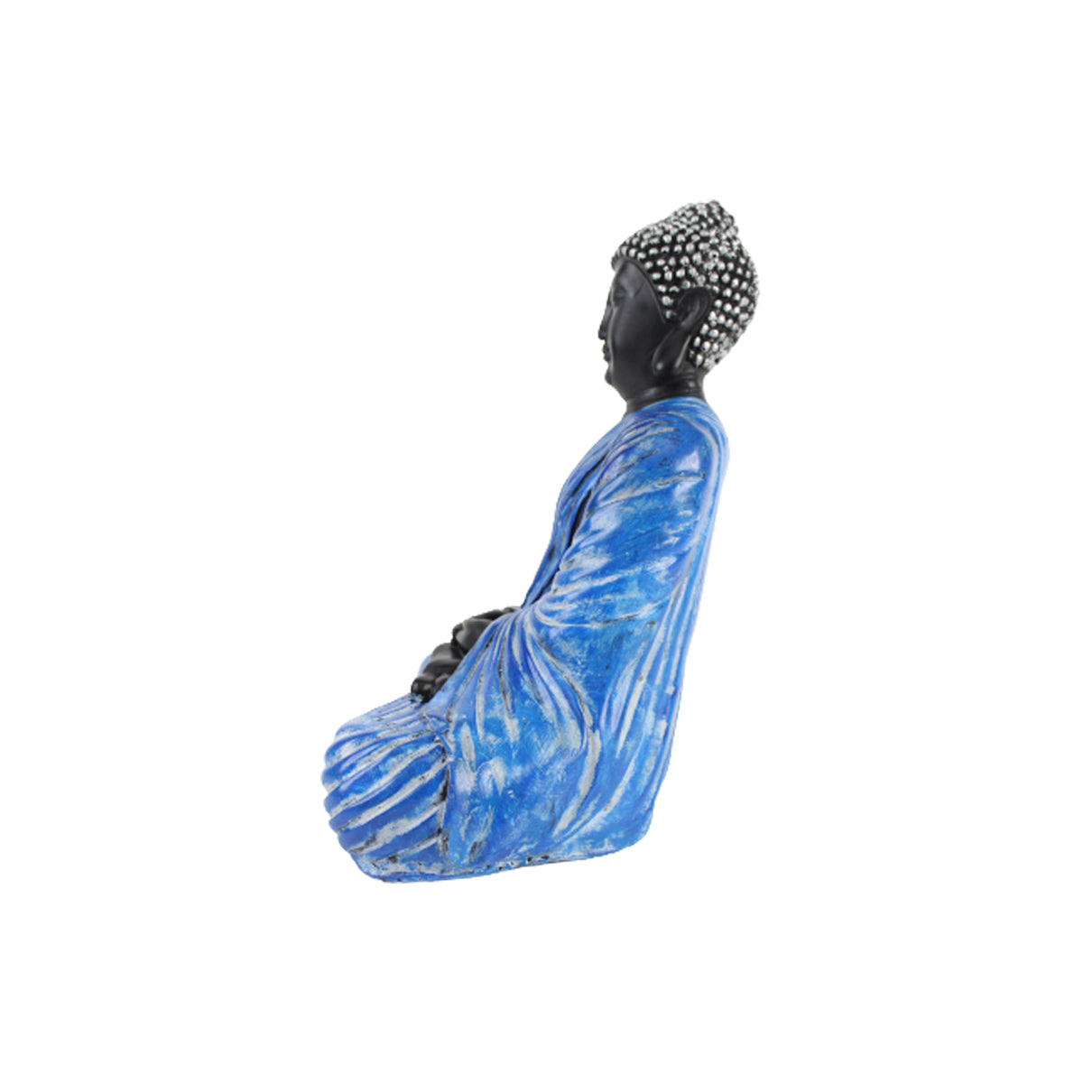 Wonderland Resin 14'' Dark Blue Buddha (Samadhi)