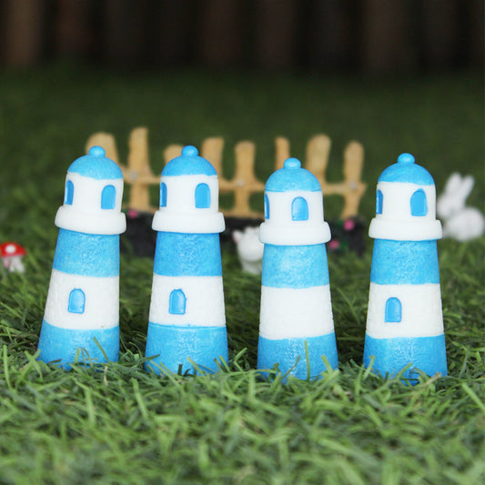 (Set of 4) Light House Miniature Toys