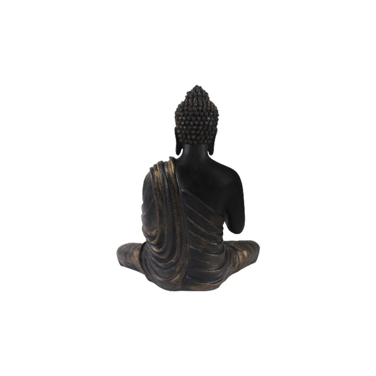 Wonderland Resin 14'' Black Buddha (Aashirwad)