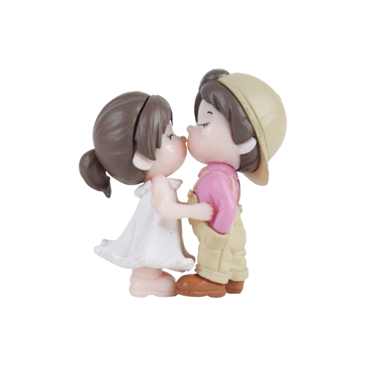 Wonderland Kissing Cap Couple (Pink) Miniature toys