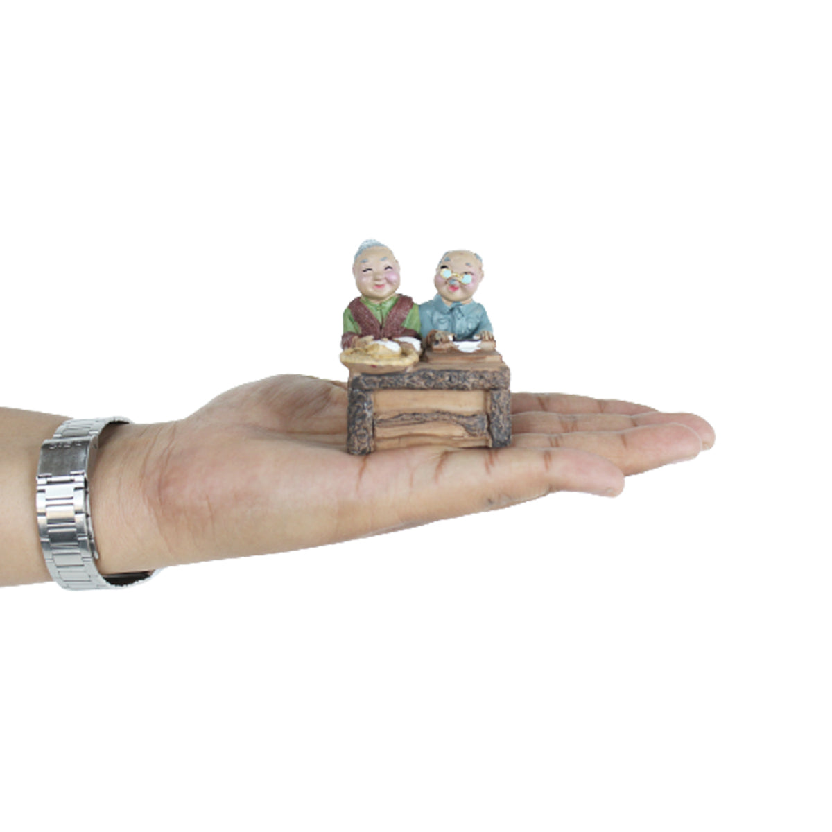 Miniature Toys : Old Couple Cooking