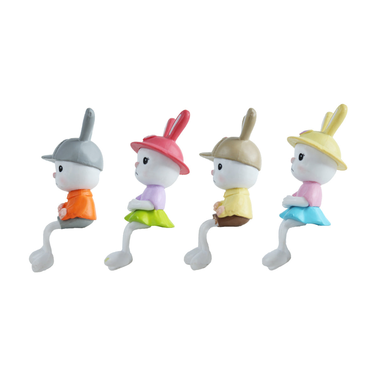 Miniature Toys : (Set of 4) Bunny Boys & Girls