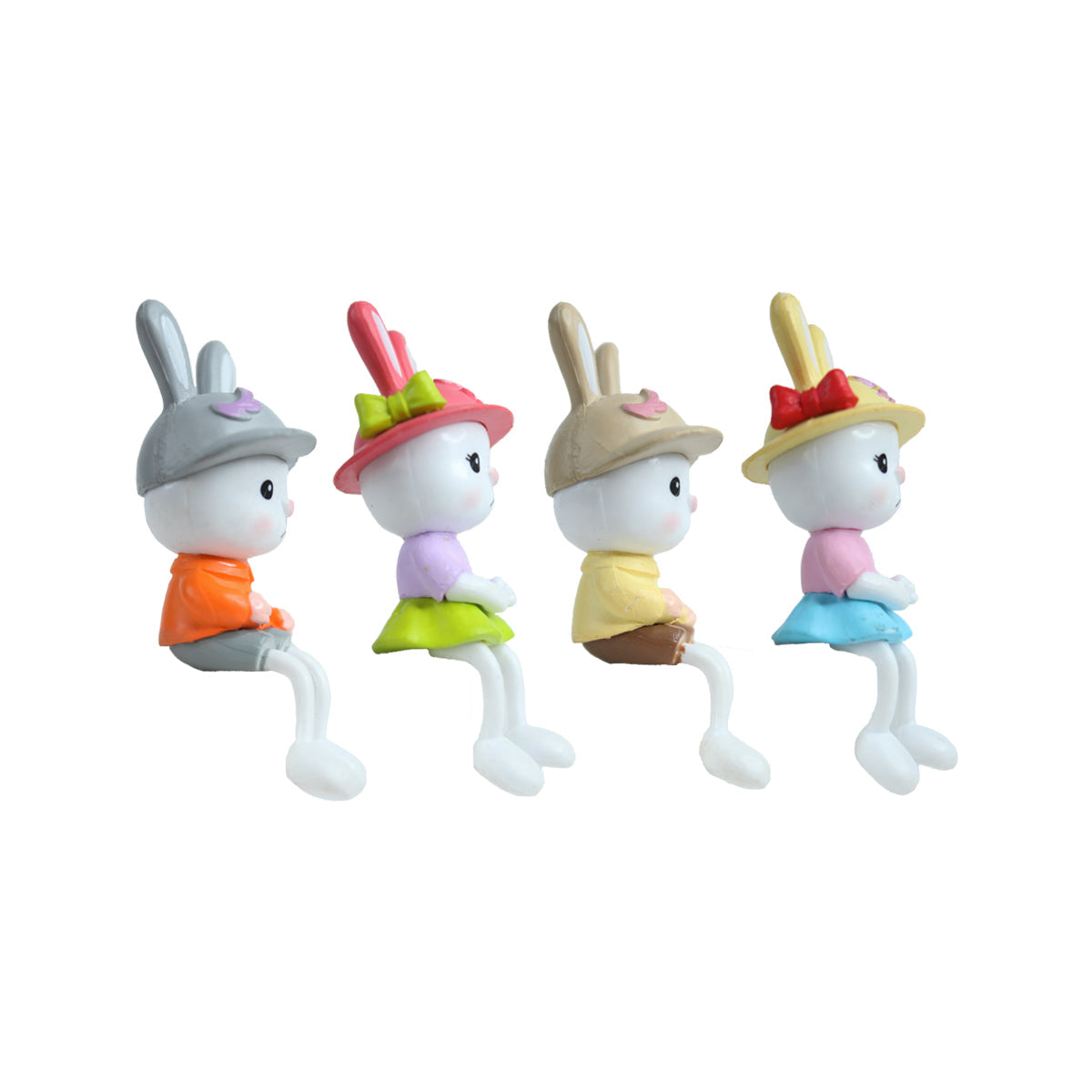 Miniature Toys : (Set of 4) Bunny Boys & Girls