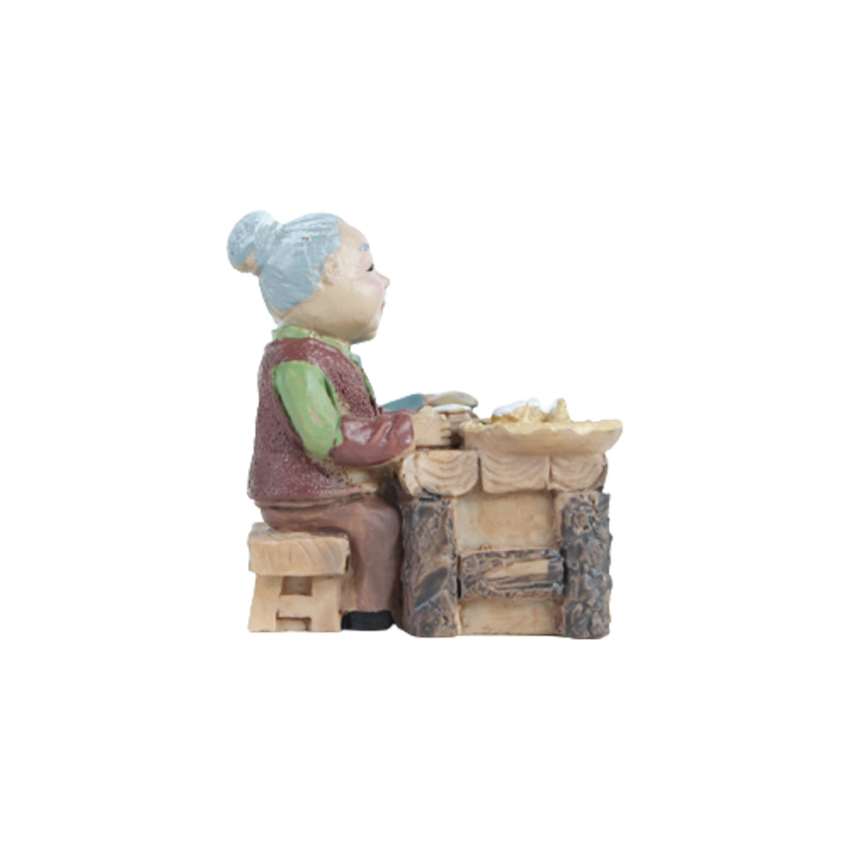 Miniature Toys : Old Couple Cooking