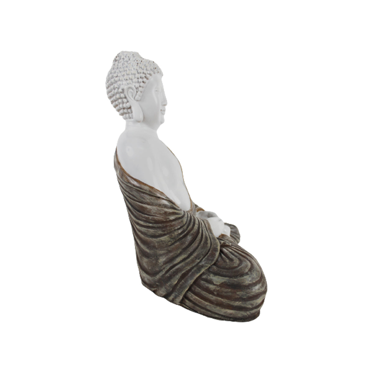 Wonderland Resin 14'' Light Metallic Buddha (Samadhi)