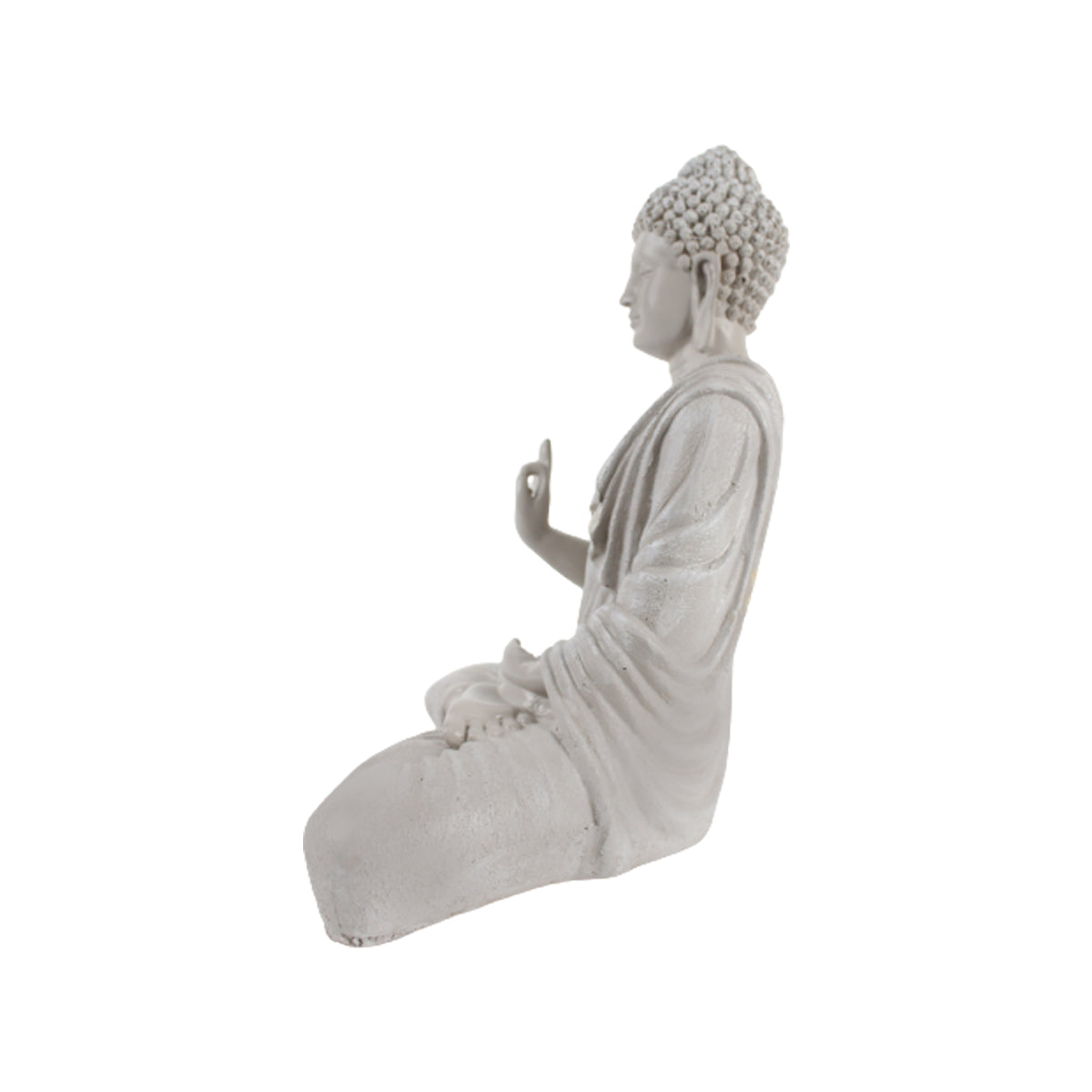 Wonderland Resin 14'' Off white Buddha (Aashirwad)