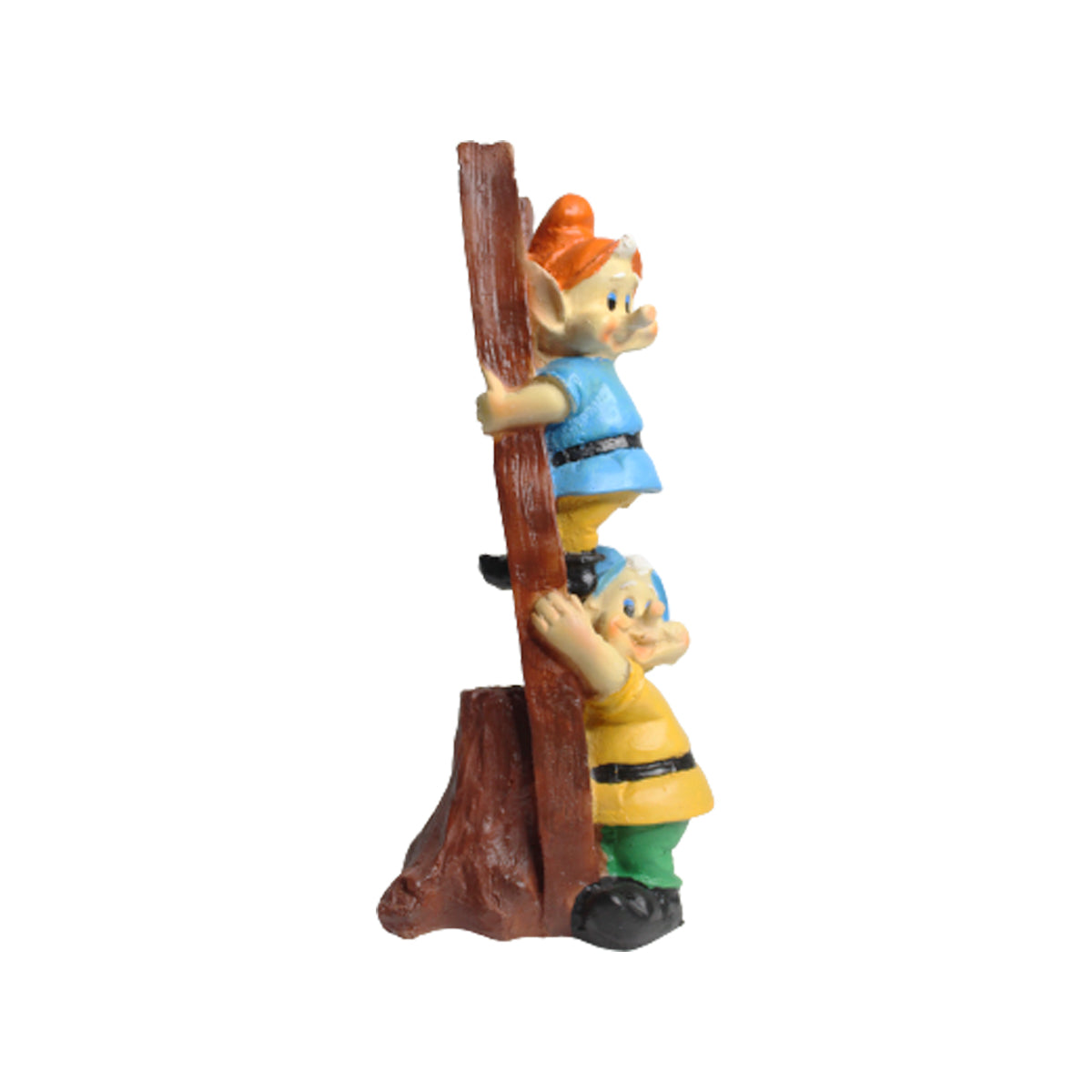 Gnome/Dwarf Climbing Stairs Statue (Red & Green)