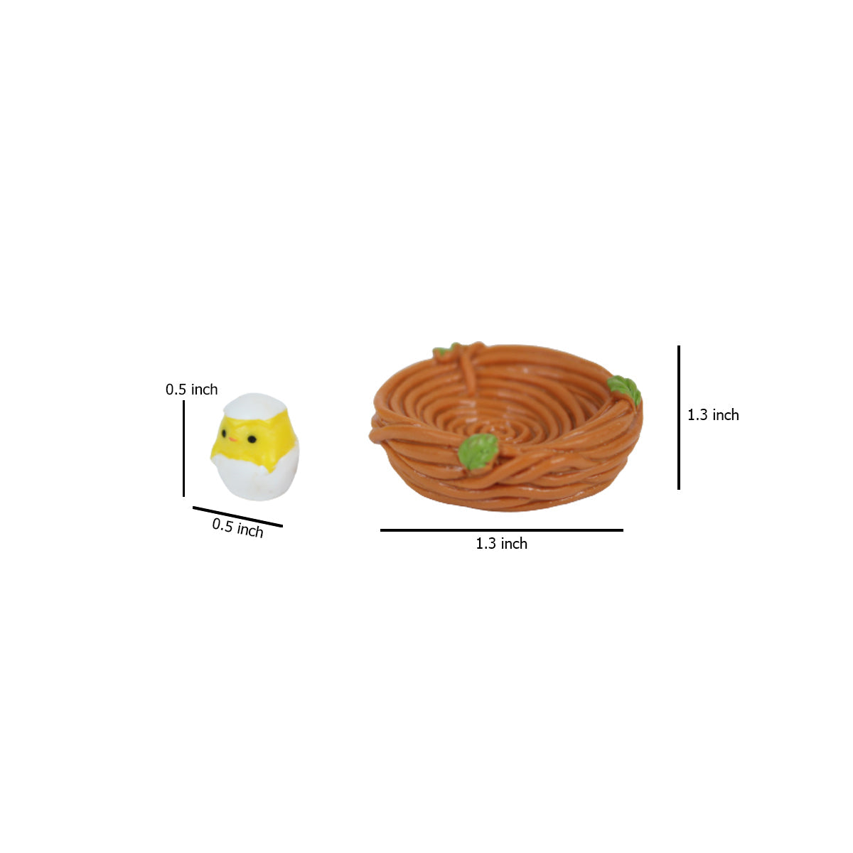 Miniature Toys : (set of 2) Chick & Nest