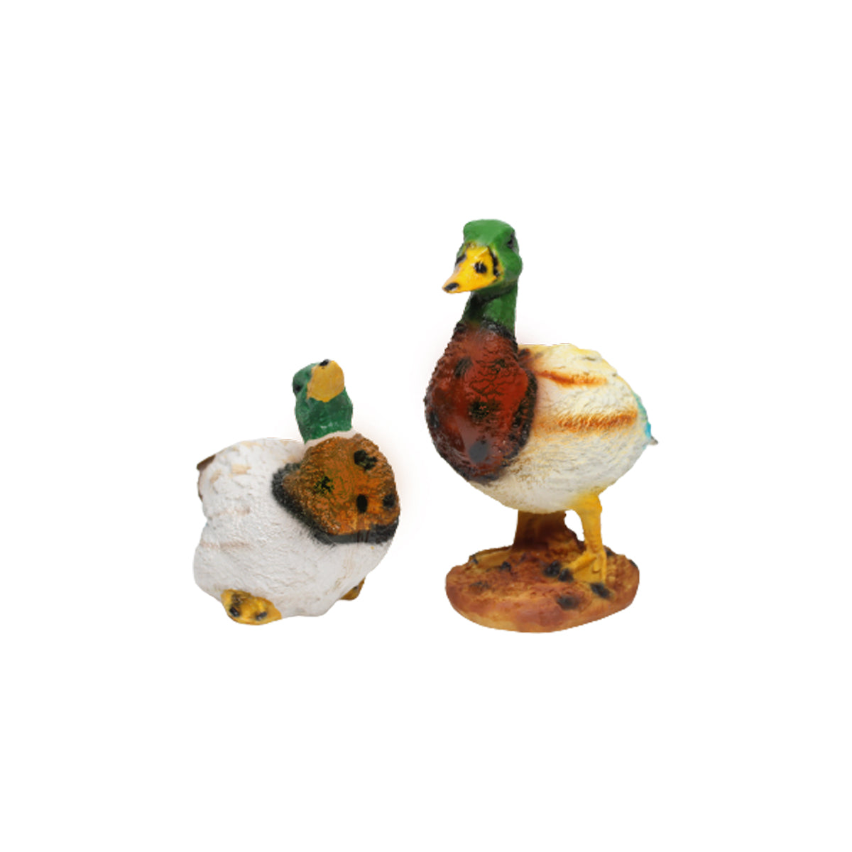 Our Green Window (Set of 2) Green Ducks Statue for Home and Garden Decoration
