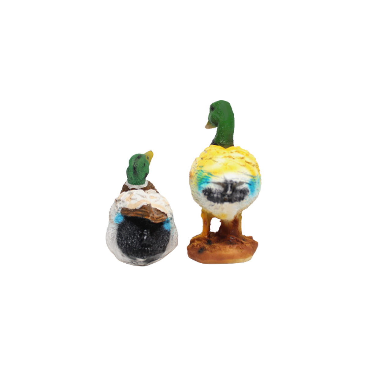 Our Green Window (Set of 2) Green Ducks Statue for Home and Garden Decoration