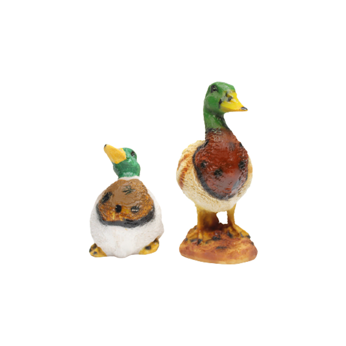 Our Green Window (Set of 2) Green Ducks Statue for Home and Garden Decoration