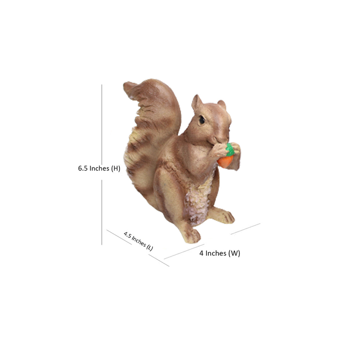 Squirrel Statue for Balcony and Garden Decoration