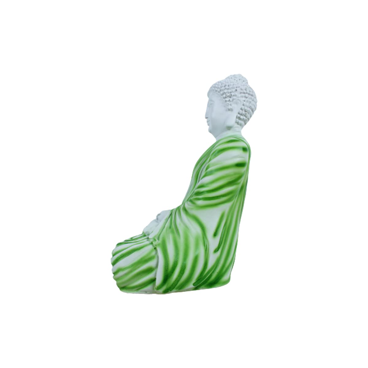 Our Green Window 14 inch Buddha Statue for Home and Garden Decoration (Green)