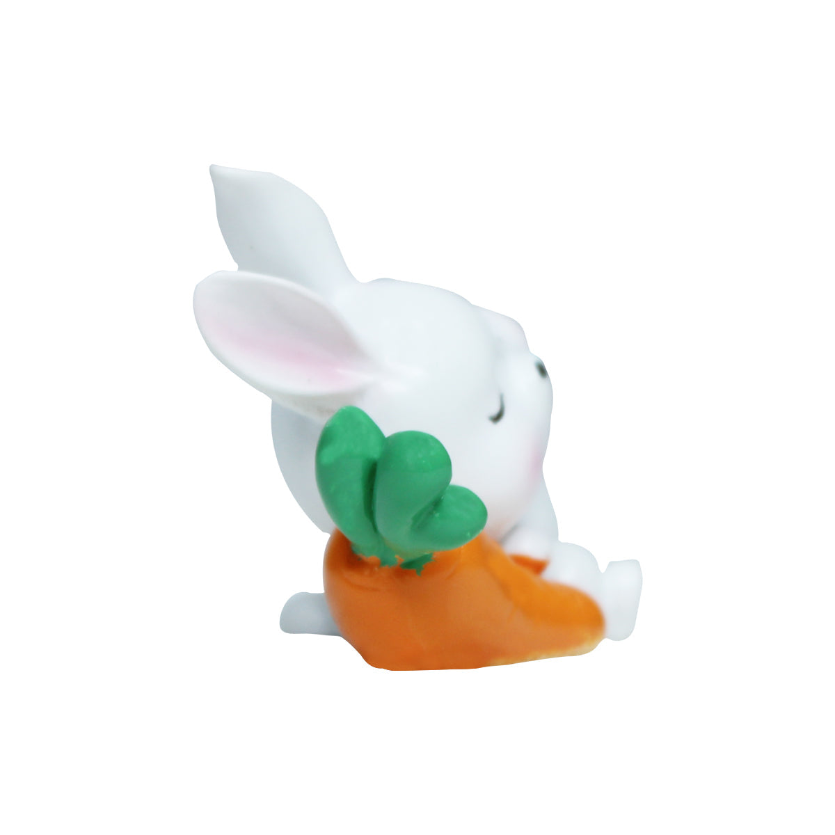 Miniature Toys - Set of 2 Sleeping Rabbit with carrot ( Fairy garden accessories)