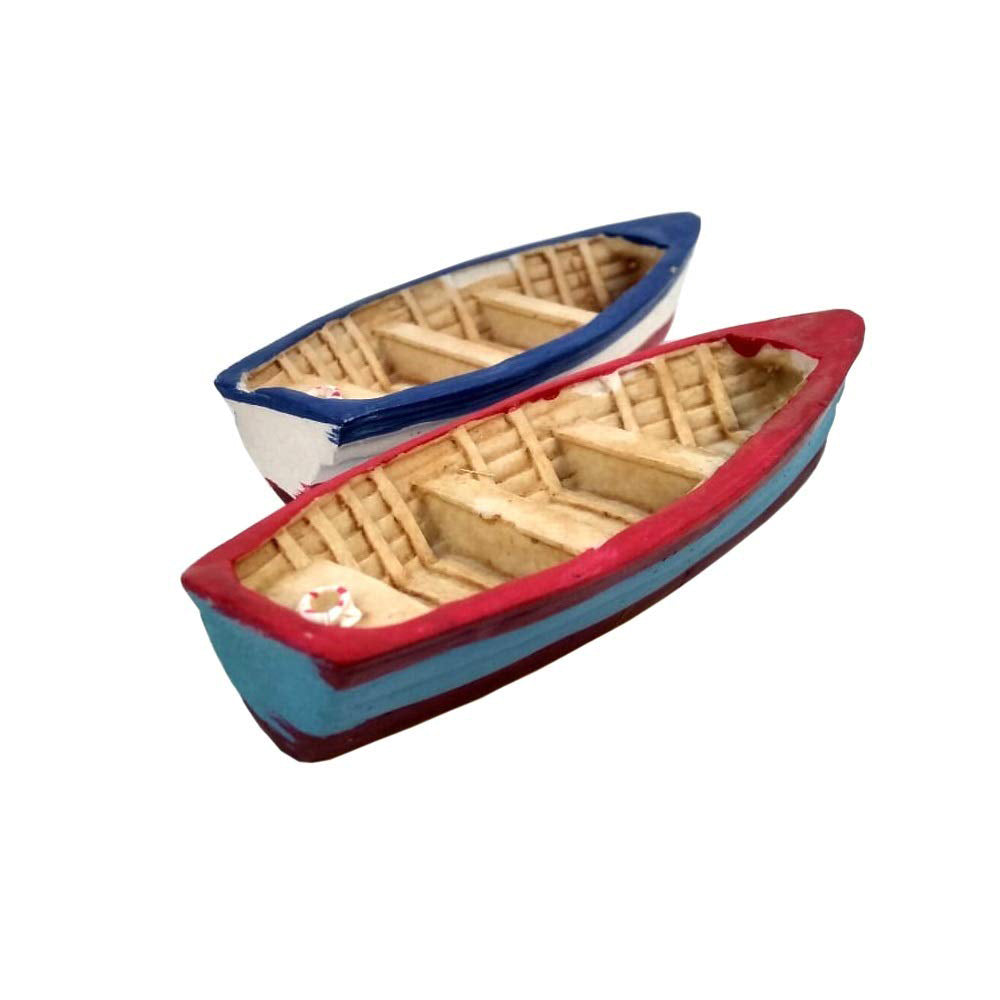 Wonderland (set of 2) Boat Garden / Bonsai Miniature for landscape decoration,Plants ( tray gardening , miniature toys)