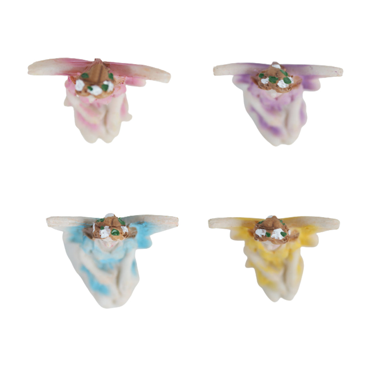 Miniature Toys : (Set of 4) Small Fairy Dolls for Fairy Garden Accessories