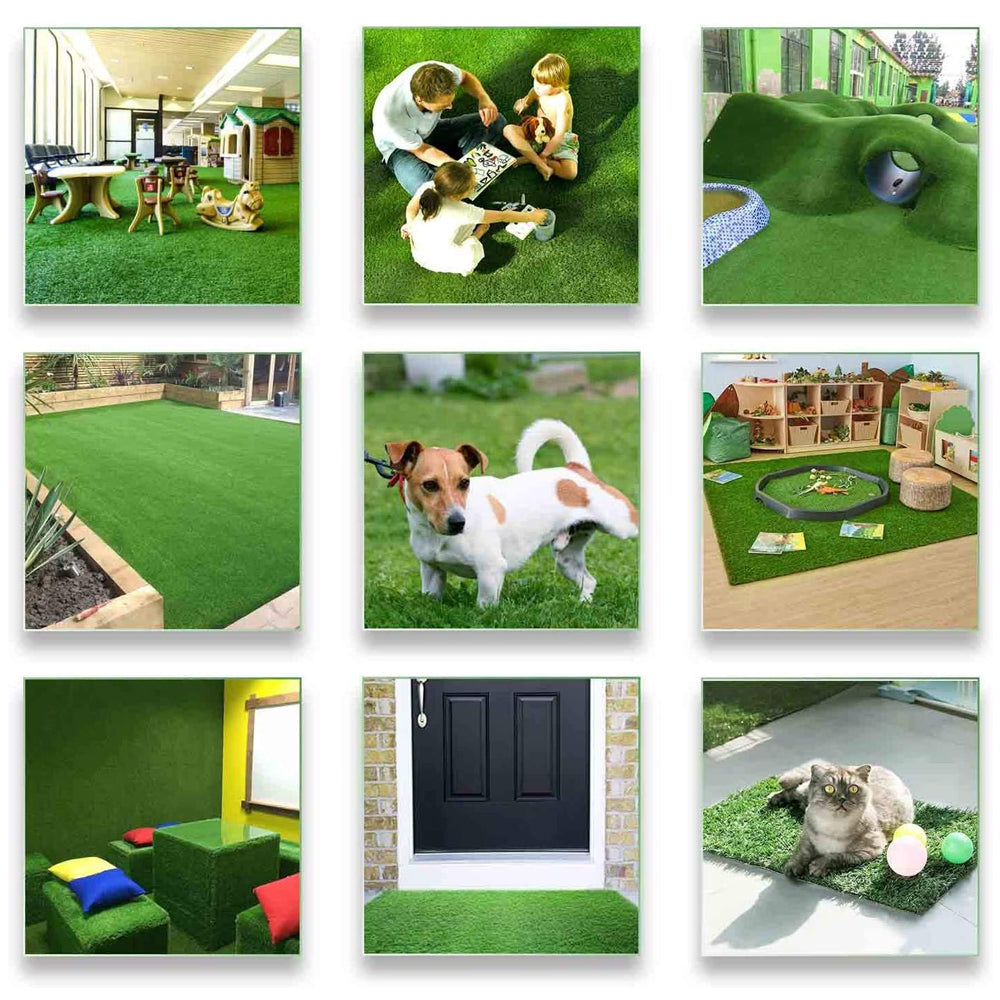 Our Green Window 6.5 feet (w) x 2 Feet (L) High Density 25mm Artificial Grass Carpet Mat