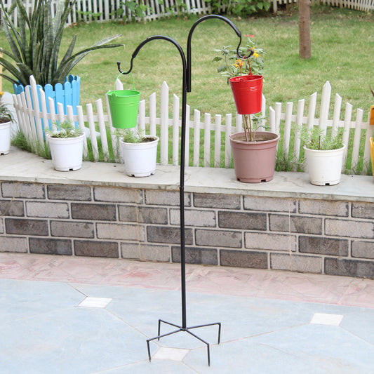 Wonderland Metal Stand Black Color with 2 hooks