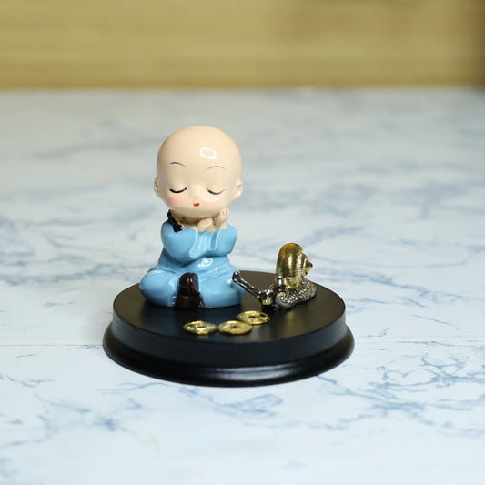 Wonderland Sleeping monk with incense stick stand