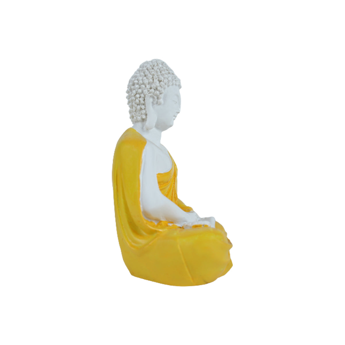 Our Green Window (5 inch) Small Buddha Statue (Yellow)