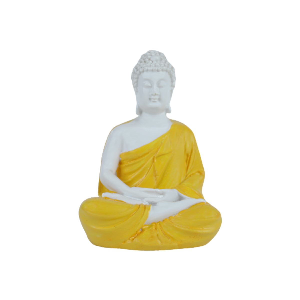 Our Green Window (5 inch) Small Buddha Statue (Yellow)