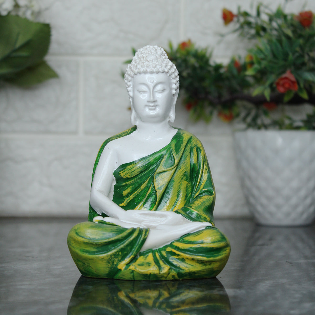 (5 inch) Small Buddha Statue (Green)