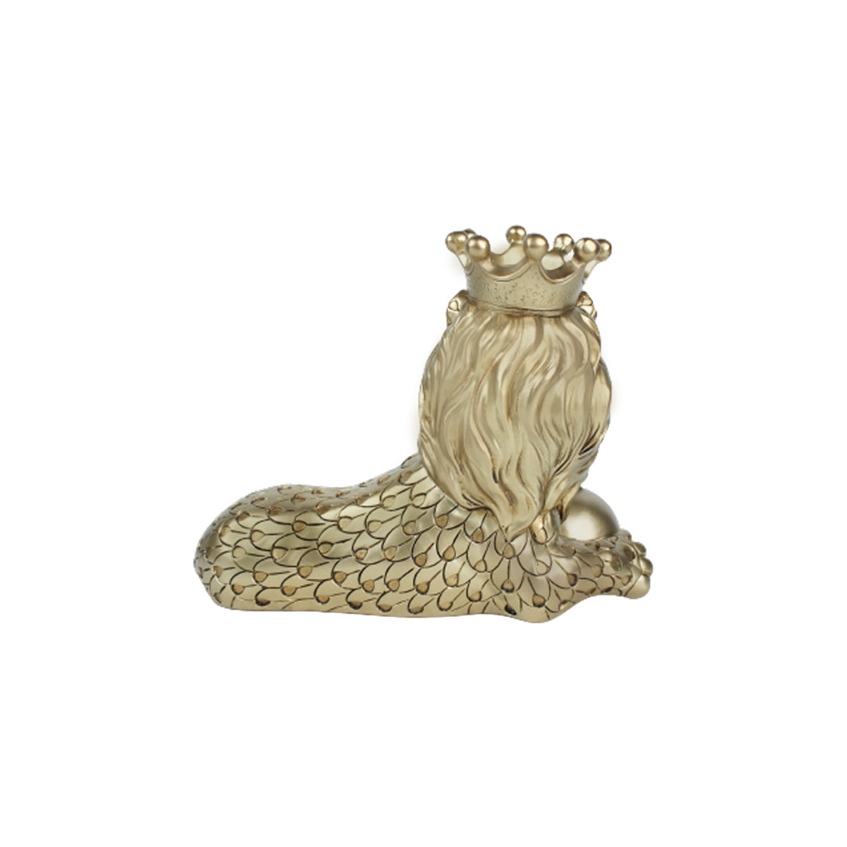 Lion King with Ball statue for luck, showpiece for home decor, living room center piece