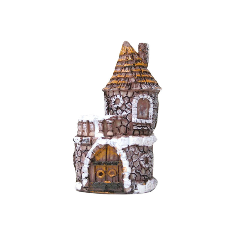 Wonderland resin miniature castle (set of 2)