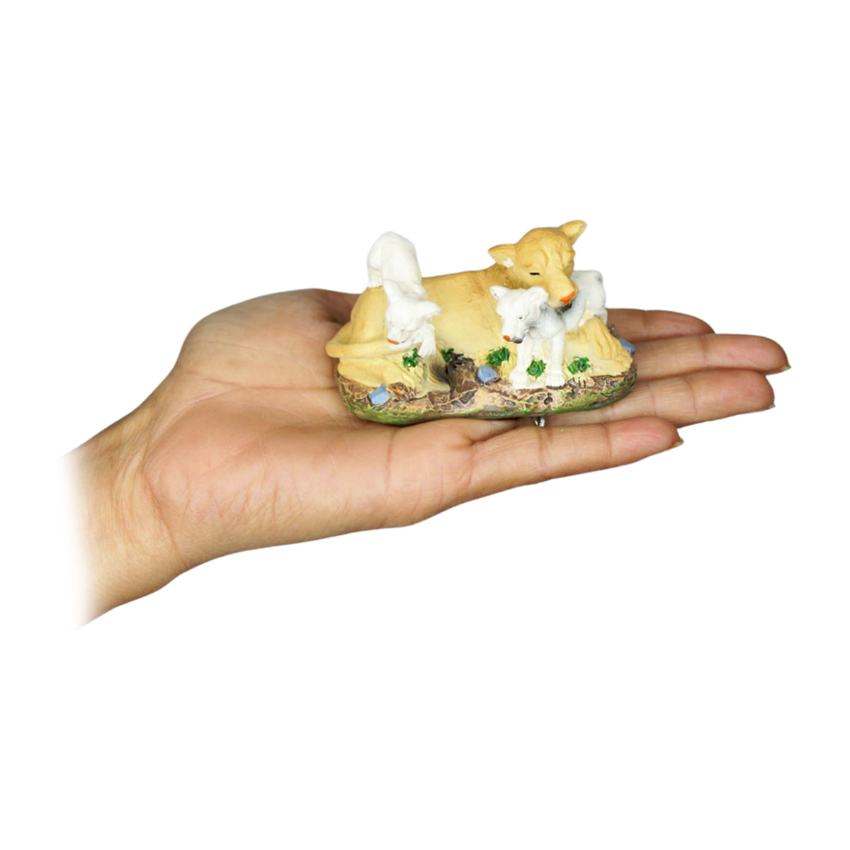 Wonderland resin miniature set of 2 lions|Tray Gardening Décor